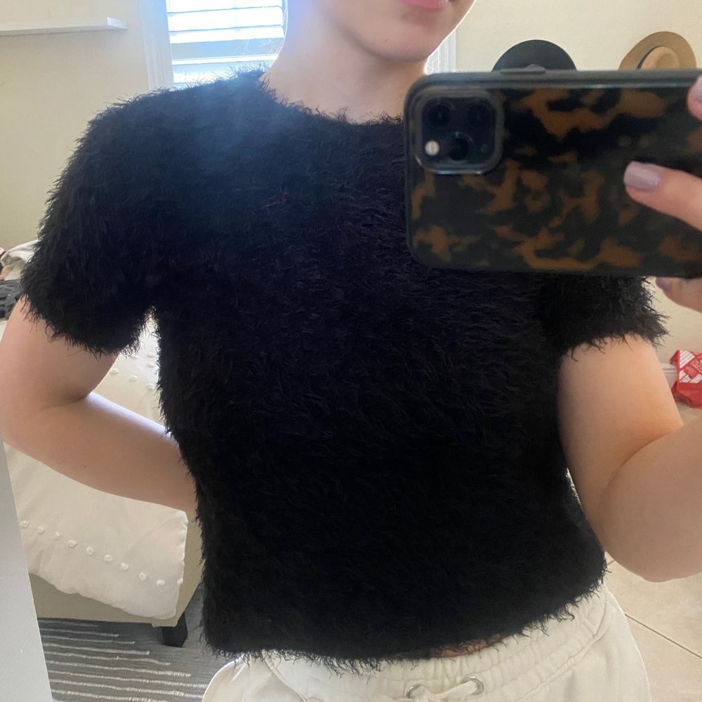 Furry Short Sleeve tops - 2